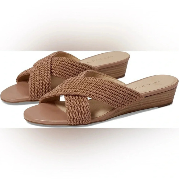 NIB Jack Rogers Dolphin Mini Wedge Heels - Picture 1 of 8